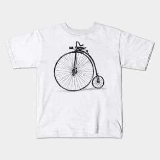 Antique Bicycle Print Kids T-Shirt